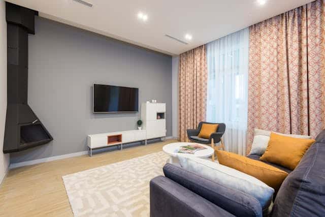 ανακαίνιση διαμερίσματος σύγχρονο σαλόνι πριν και μετά