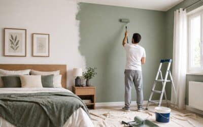 Βάψιμο τοίχου υπνοδωματίου: ιδέες & τιμές