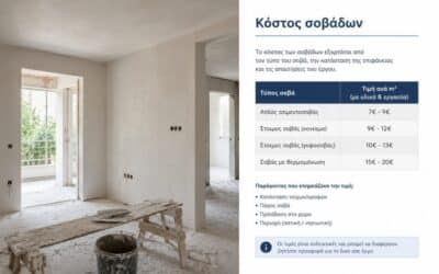 Κόστος Σοβάδων ανά Τετραγωνικό | Πλήρης Οδηγός